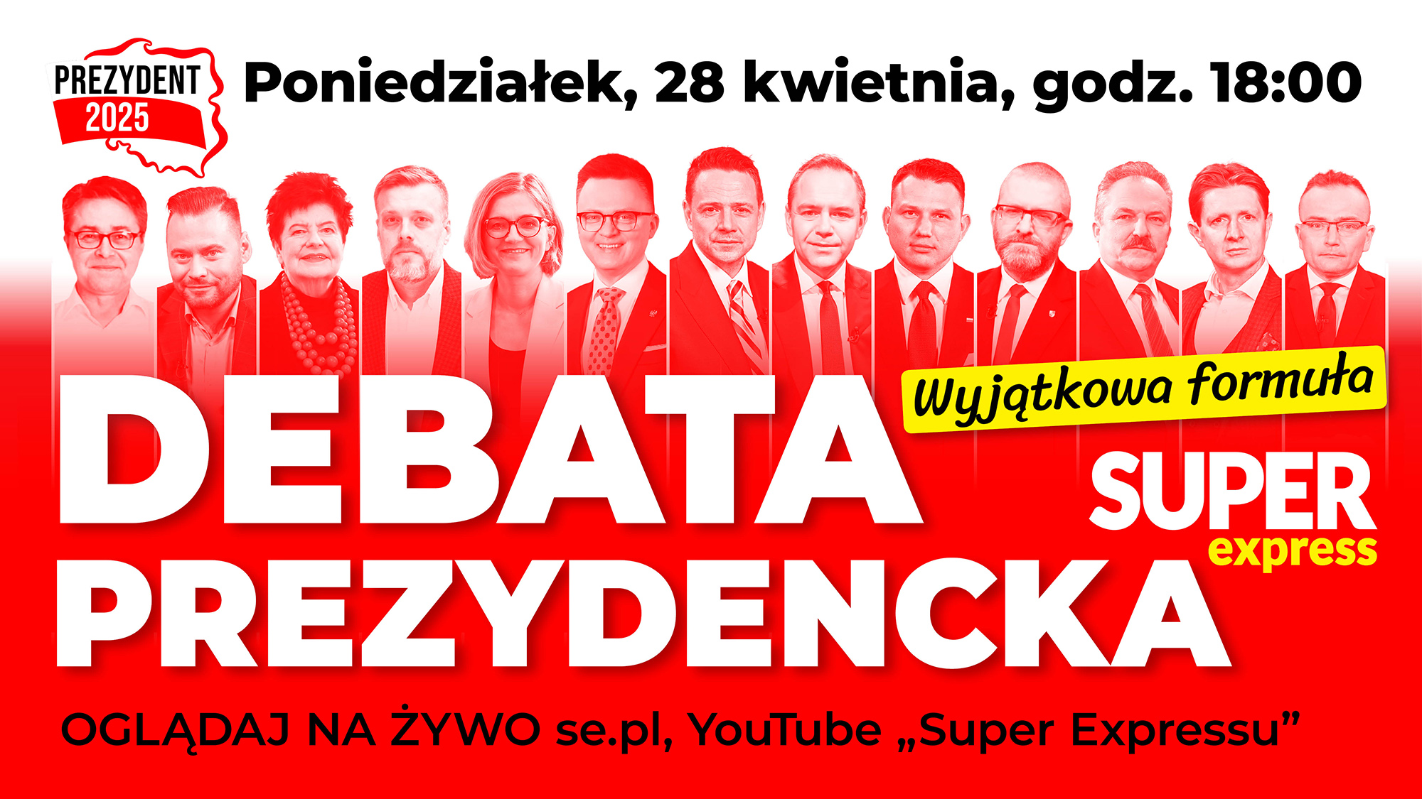 „Super Express” organizuje debatę prezydencką w unikalnej formule. Potwierdzonych 13 kandydatów